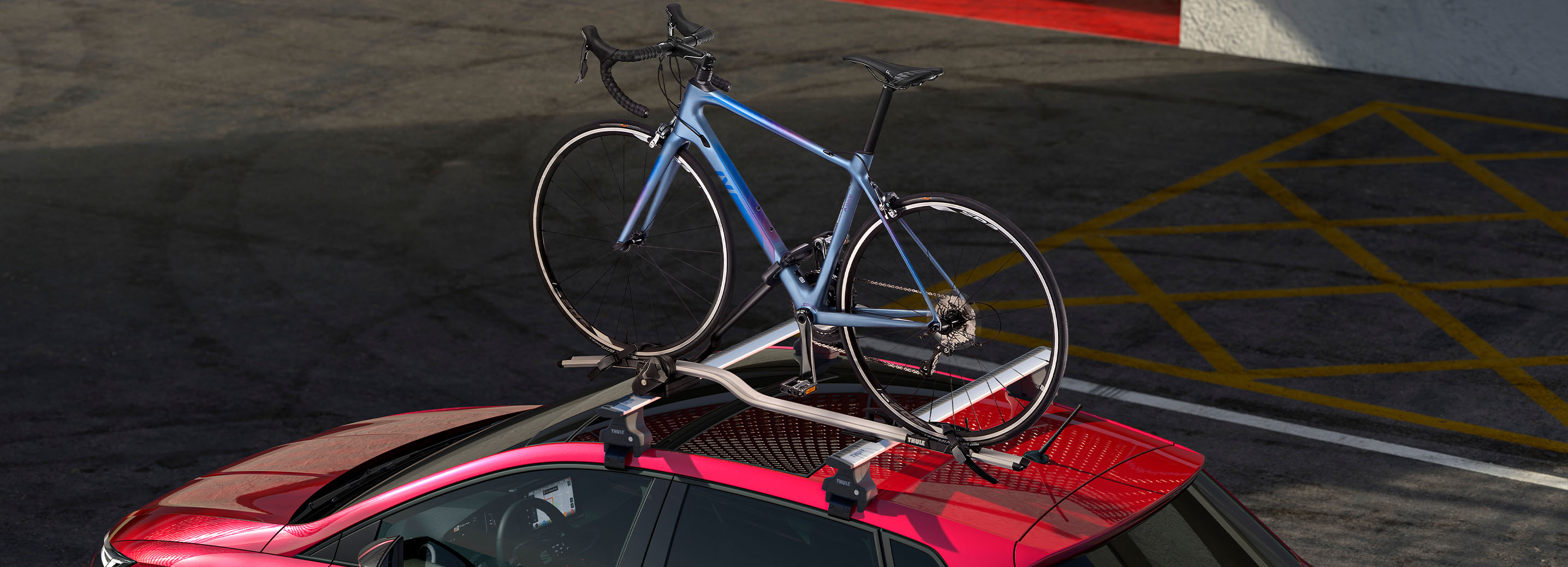 Primo piano del portabici SEAT Ibiza