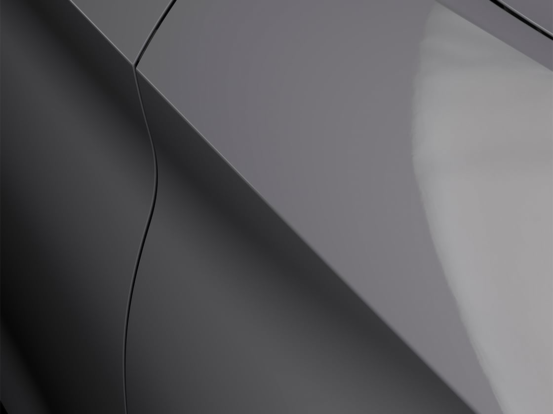 Seat Leon in Grigio Grafene con una speciale finitura metallizzata, in primo piano.