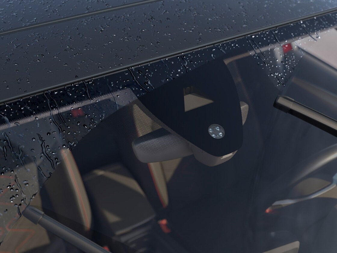 La funzionalità dei sensori luci e pioggia della nuova SEAT Leon Sportstourer con luci e tergicristalli automatici, parte del Convenience Pack, offre maggiore sicurezza grazie ai sensori di parcheggio e al cruise control adattivo.