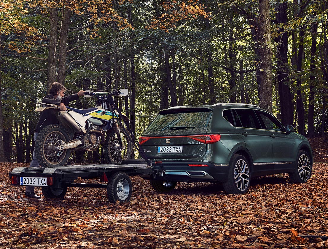 The new SEAT Tarraco XPERIENCE motorbike accessories