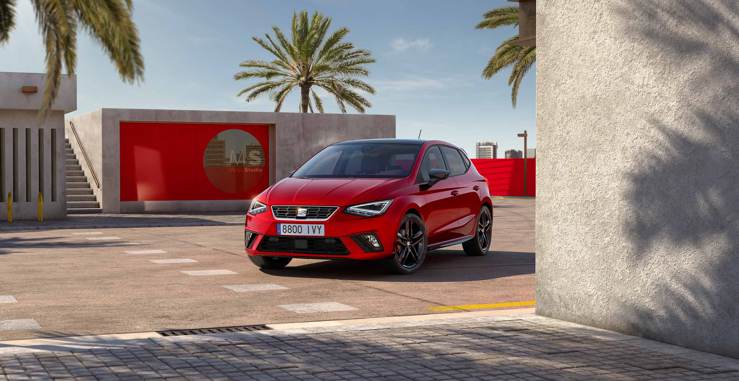 Ricarica di SEAT Mii electric da una colonnina pubblica