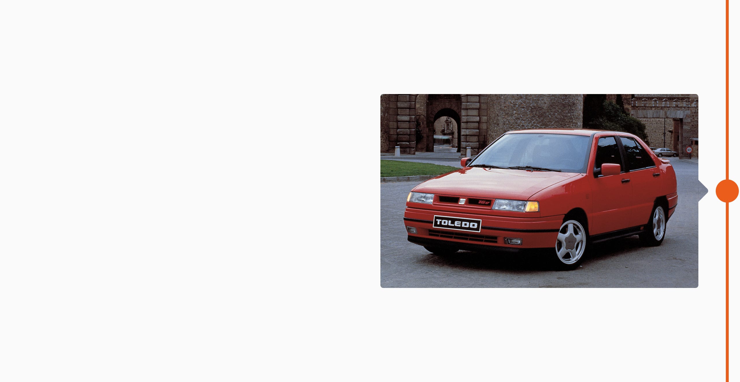 La storia del marchio SEAT: 1991 - SEAT Toledo berlina originale