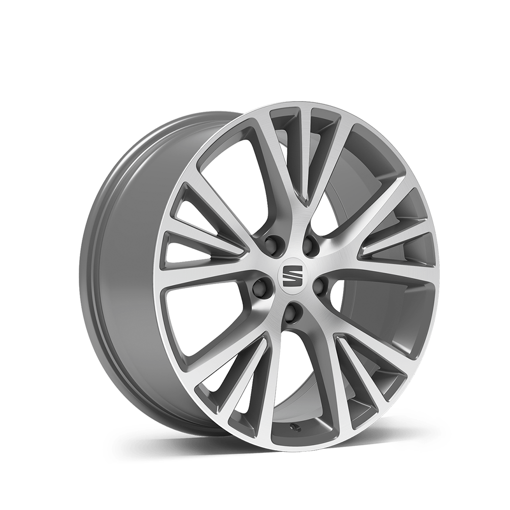 New SEAT ateca 19 inch 36 4 alloy wheel nuclear grey machined