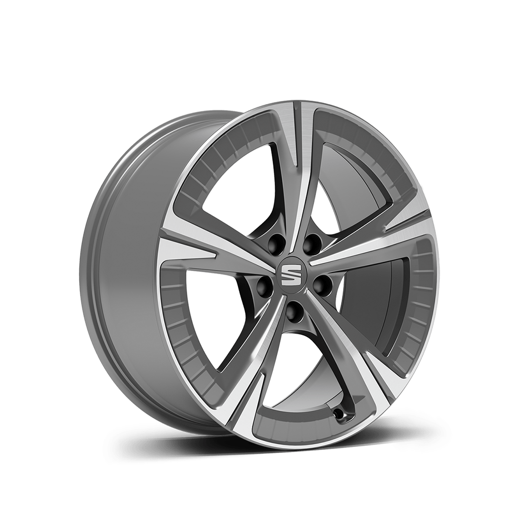 New SEAT ateca 19 inch 36 5 aero wheel nuclear grey machined