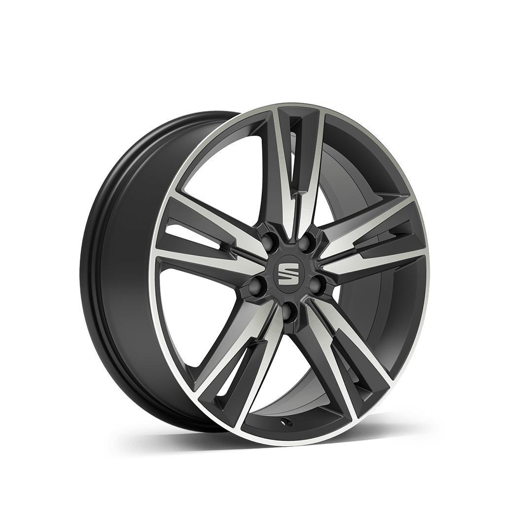 New SEAT ateca 19 inch 36 9 alloy wheel cosmo grey machined