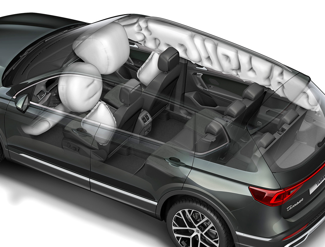Gli airbag anteriori attivati di SEAT Tarraco XPERIENCE