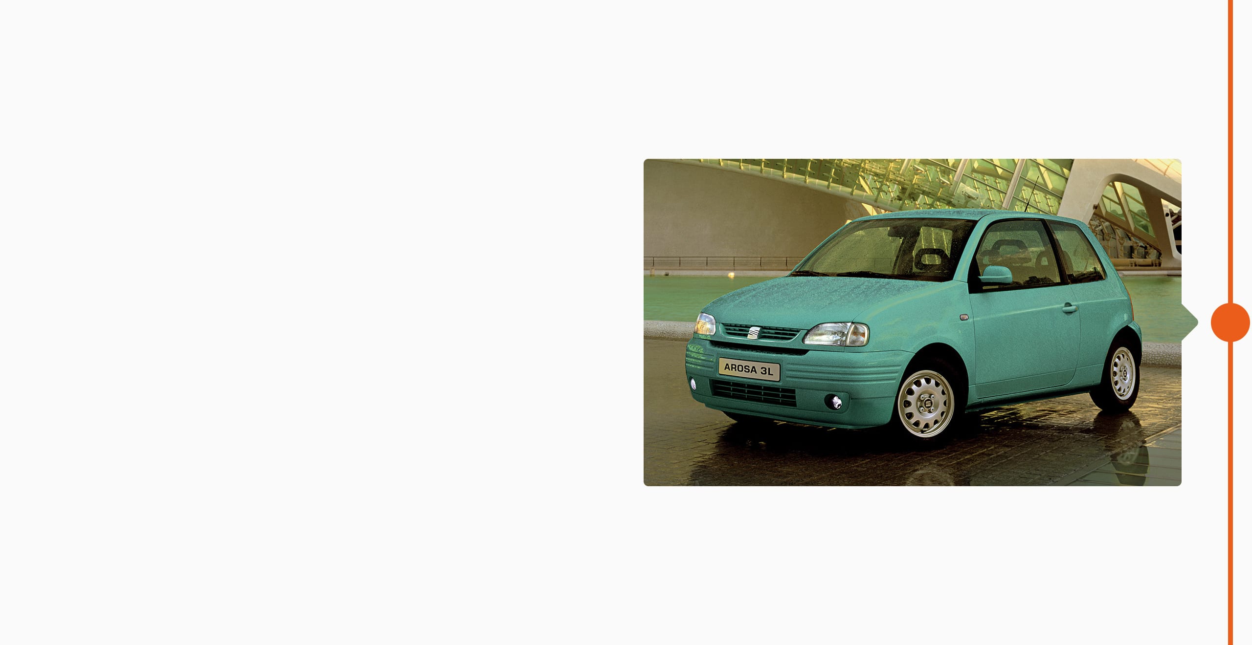 La storia del marchio SEAT - 1997: SEAT Arosa azzurra